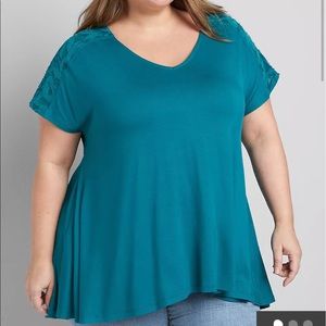 💎Lane Bryant Swing Top with Lace sz 30/32 💎